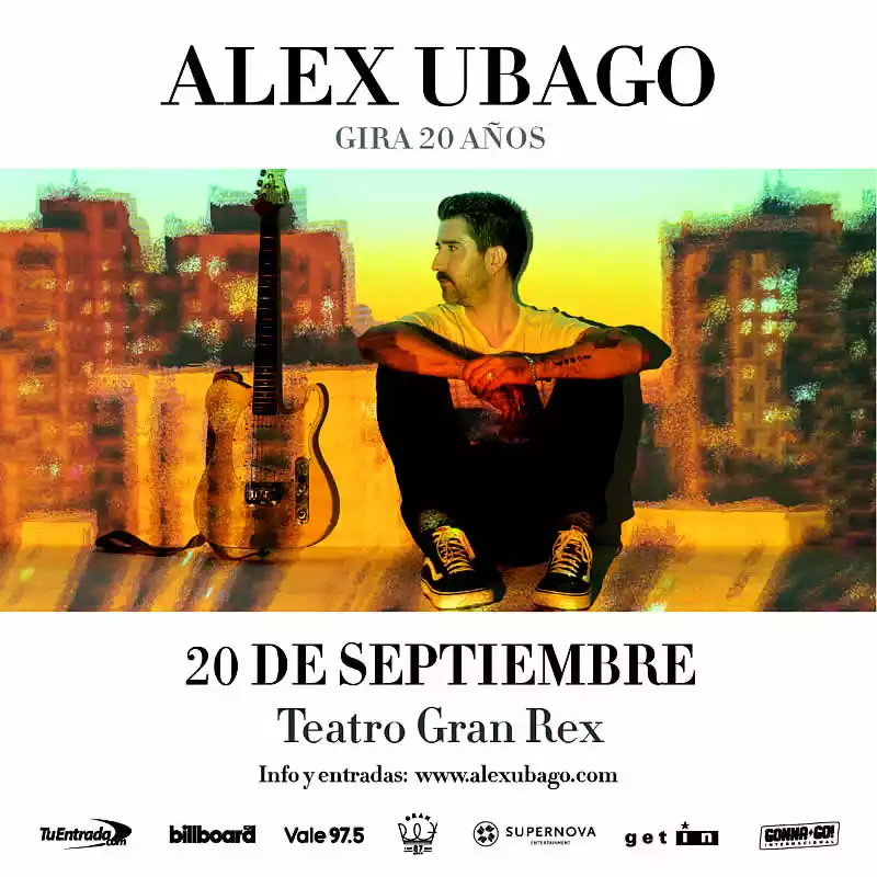 Alex Ubago vuelve en Septiembre con su gira "20 Años"
