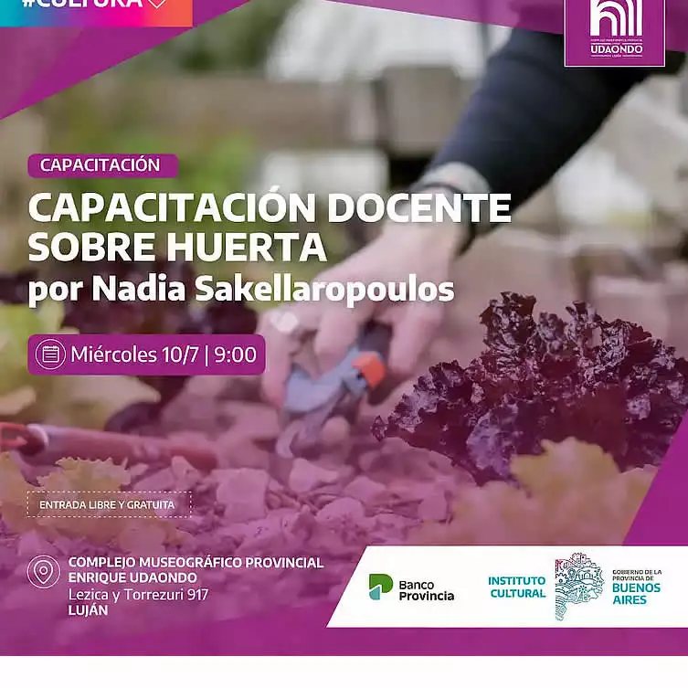 Capacitación docente huerta