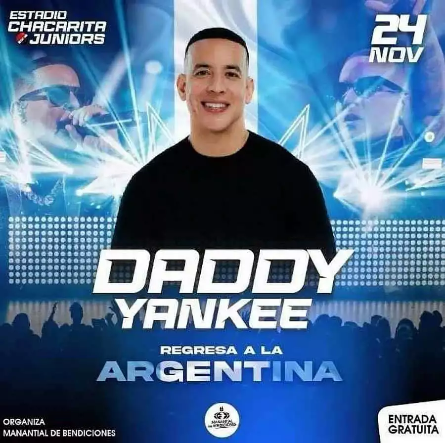 Daddy Yankee regresa a la Argentina 