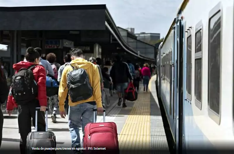 Venta de pasajes en tren